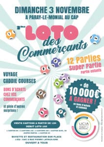 Lire la suite à propos de l’article Loto des commerçants – 3 Novembre au CAP